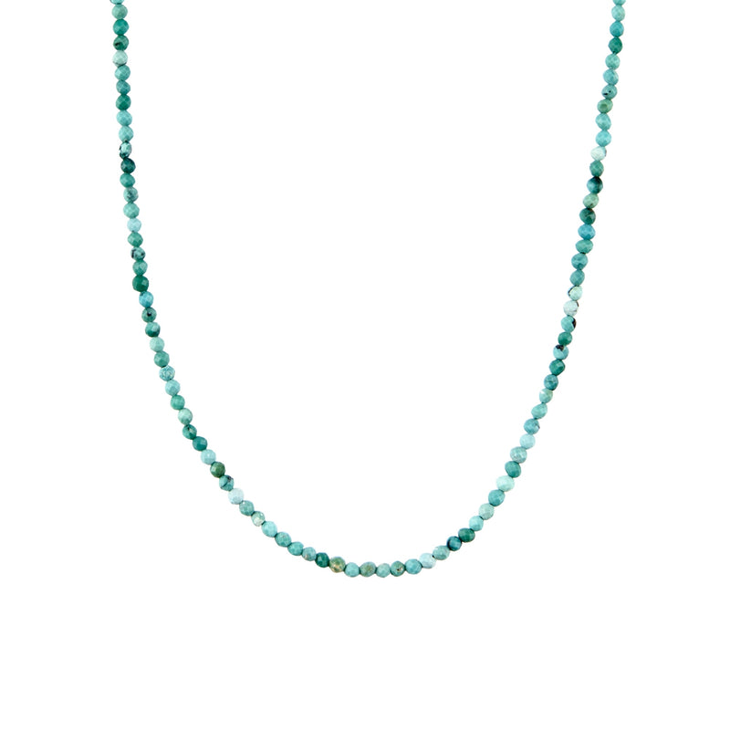 Tiny Turquoise Bead Necklace
